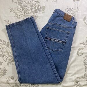 VTG 90s Polo Jeans Co Ralph Lauren Men 36X32‎ BOLD LOGO Relaxed Straight fit